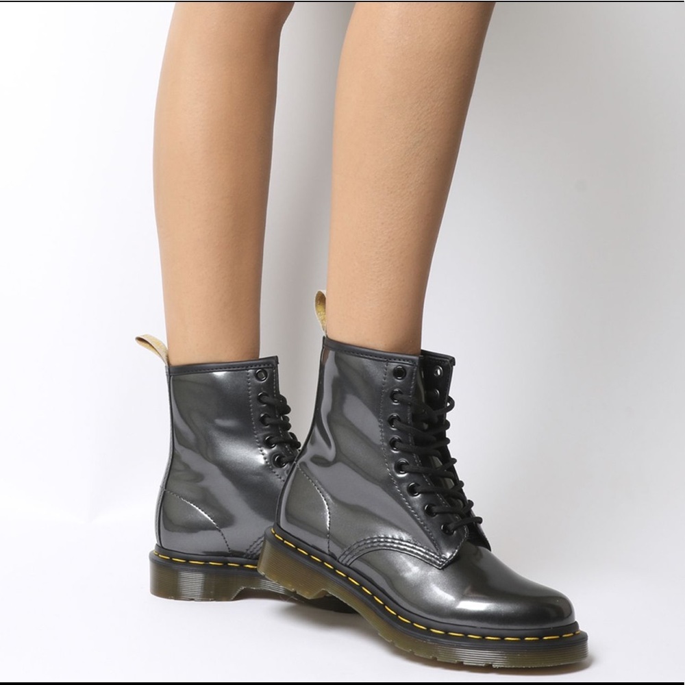 Dr Martens 1460 Vegan Chrome boots